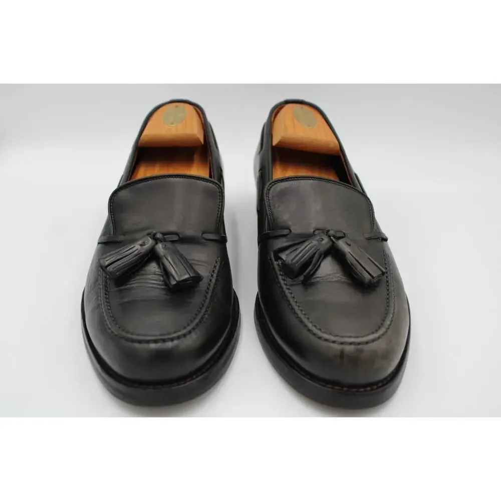 Size 9.5 - Vintage Coach Tassel Loafers J 405 Genuine Leather Dress Shoes Italy